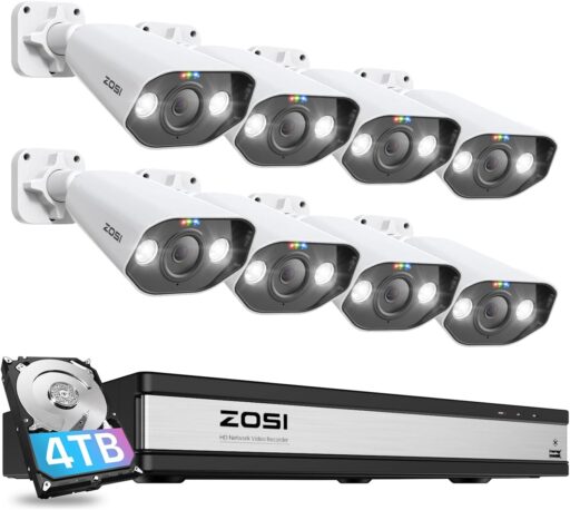 ZOSI 4K Kit de Cámara de Vigilancia analógicas 8pcs Sistema de Seguridad